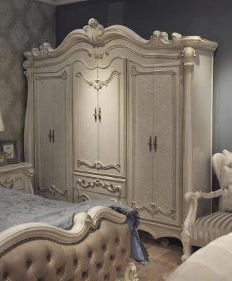 Klassieke antieke stijl kledingkast kast hout garderobe kasten