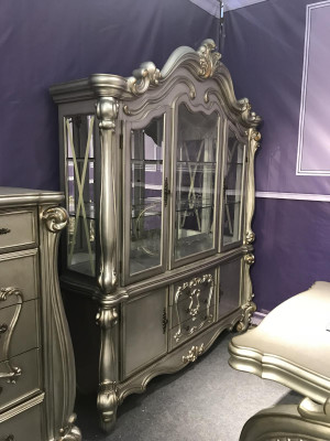 Vitrine glas bar kast huis barok kasten wandplank hout vitrine