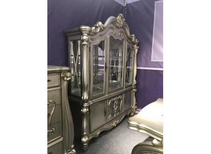 Vitrine glas bar kast huis barok kasten wandplank hout vitrine