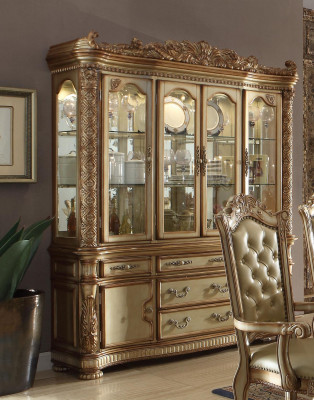 Luxury etalage vitrine Vitrine kast Glas Antieke stijl Barok Rococo