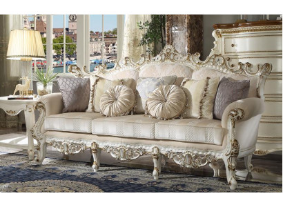 Luxe bankstel ontwerp bank gestoffeerd klassiek meubel driezitter driezitter