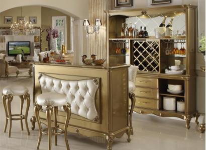 Bar Theke Bar Tisch Houten Bar Tafels Toonbank Luxe Klasse Barok Handgemaakt Nieuw