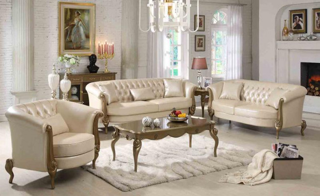Luxe meubels bankstel bank bankstel 3+2+1 zits met salontafel banken