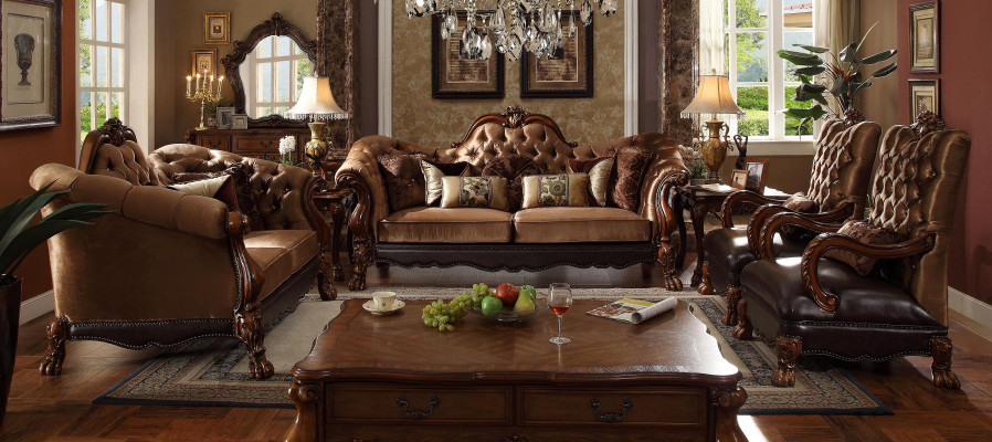 Luxe bankstel 3+1+1 zits set design sofa gestoffeerde banken bank.