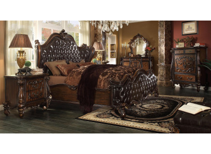 Luxe Klasse Slaapkamer Set Barok Rococo Beddecor Dubbel Bed Bedden