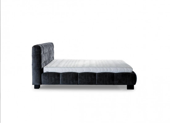 Bed Grijs Slaapkamer Meubels Textiel Ontwerp 160x200cm Bedden Fluweel