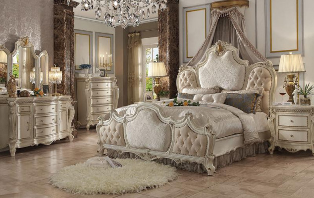 Bed Luxe Gestoffeerd Ontwerp Tweepersoonsbedden Huwelijks Hotel Slaapkamer Textiel