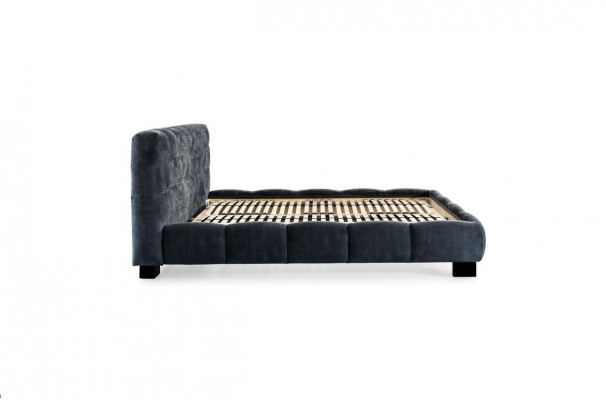 Bed Grijs Slaapkamer Meubels Textiel Ontwerp 160x200cm Bedden Fluweel