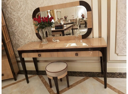 Tafel console spiegel dressoir kaptafel slaapkamer krukje set