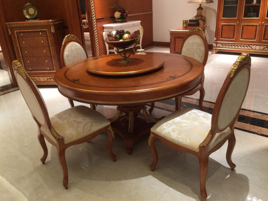 Eettafel met 4 stoelen Barok Rococo Eettafels Tafel tafels Stoel set