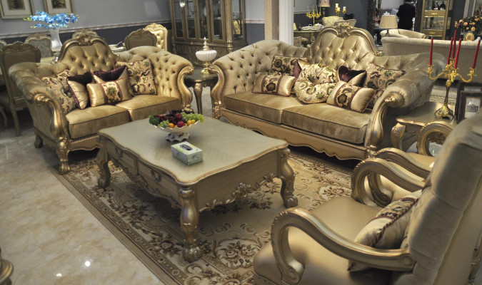 Luxe bankstel 3+2+1 zits set bank gestoffeerde banken bank