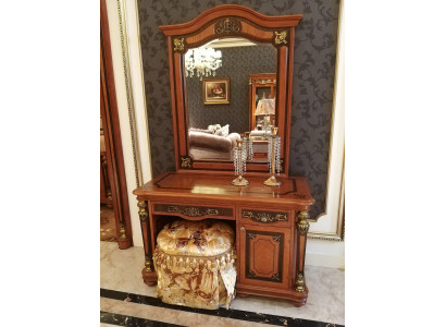 Luxe klasse barok rococo kaptafel met spiegel ladekast decoratie consoles