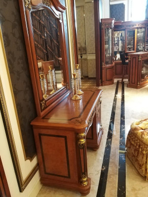 Luxe klasse barok rococo kaptafel met spiegel ladekast decoratie consoles