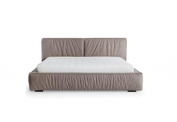 Bed Bruin Slaapkamer Hout Meubelen Textiel Klassieke Art Deco Stijl