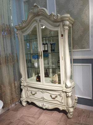 Dressoir Luxe Etalage Vitrine Glazen Kast Antieke Stijl Barok Rococo