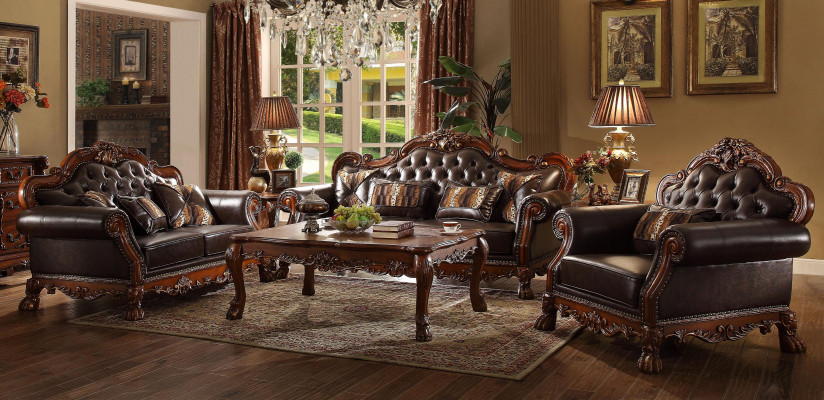 Luxus Chesterfield sofagarnituur 3+2+1 zits met salontafel meubilair bank sofa nieuw