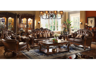 Klassieke set bankstel bank bankstel bank leren bank bekleding 321