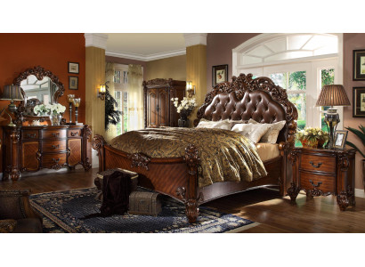 Klassieke slaapkamerset Bed Nachtkastje Ladenkast Spiegel Ladenkast