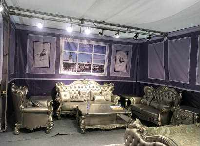 Bankstel 3+2+1 zitter set Designbanken Gestoffeerde banken Leren banken