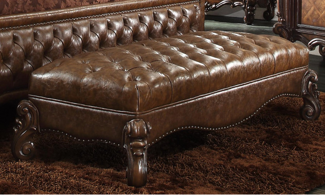 Chaise longue Antieke Stijl Bank Ligbank Lig Ligstoel Chaise Leer Barok Rococo Nieuw