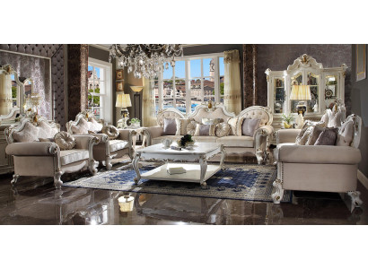 Luxe bankstel 3+2+1+1 zits set design bank bekleden bankstellen bank
