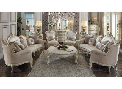 Sofa set bank kussen klassiek 4+4+1 zits set design banken kussen