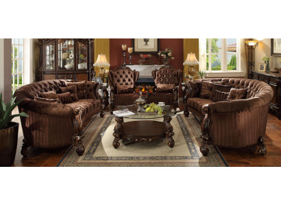 Sofa set Bank Bank bekleding Klassieke woonkamer groep Set