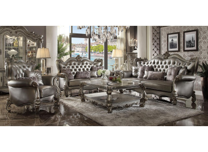 Luxe meubel zitbank bank sofa bekleding 3+2+1 zits salontafel Nieuw