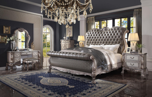 Slaapkamer 6-delige set design. Slaapkamer compleet set bed nachtkastje ladekast nieuw
