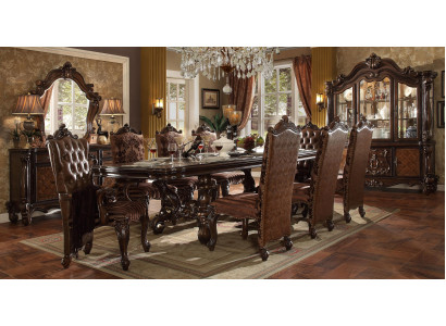 Complete eetkamerset tafel dressoir spiegel 8 stoelen set groep