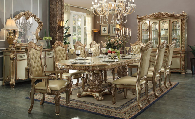 Gouden Chesterfield stoel Ontwerper Eetkamermeubelen Luxueuze eenzitter