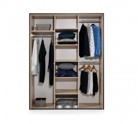 Kledingkast Bruin Hout Meubelontwerp Luxe Slaapkamermeubels Modern