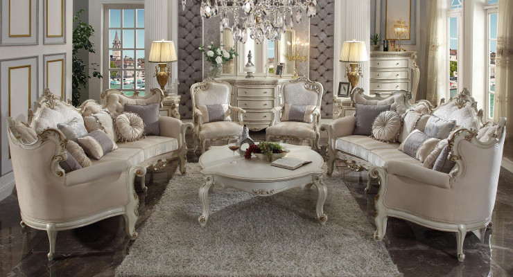 Luxe meubelbankstel bank sofa bekleding 4+4+1+1 zits met salontafel