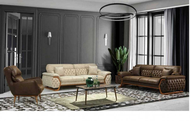 Sofa 3-zits Chesterfield Bank Gestoffeerd Woonkamer Banken Ontwerp Verstelbaar