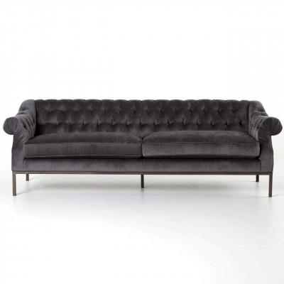 Chesterfield Bank Bank Bekleding Stof Decoratie Lederen Bankstellen Bekledingstof