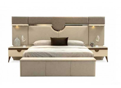 Set van 3 delen slaapkamermeubilair Bed 2x Nachtkastje Stijlvol Meubilair Bedden