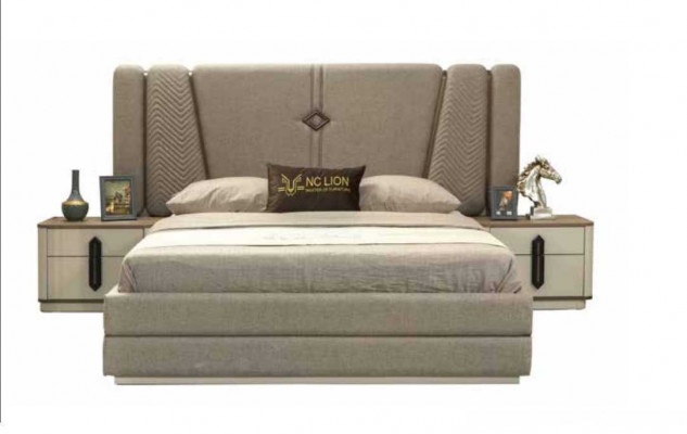 Bed nachtkastje 3-delige slaapkamer set stijlvol design modern luxe bedden