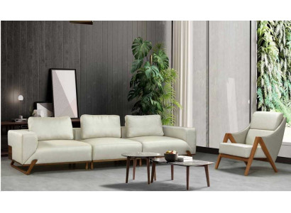 Bankstel 3+1 Zits 3 Fauteuils Sets Stof Woonkamer Set 3-delig