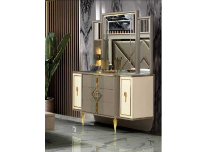 luxe meubels in de slaapkamer Elegant kaptafel met spiegel Nieuw