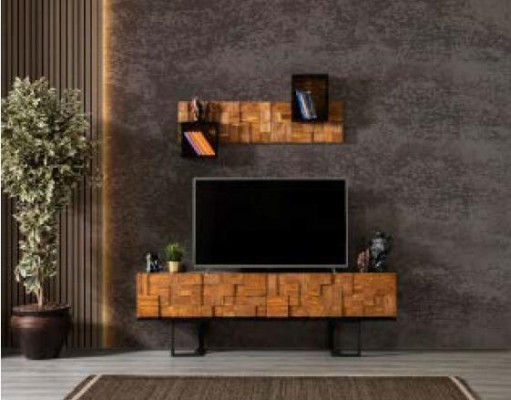 Moderne houten commode dressoir tv-standaard kast meubels 180cm