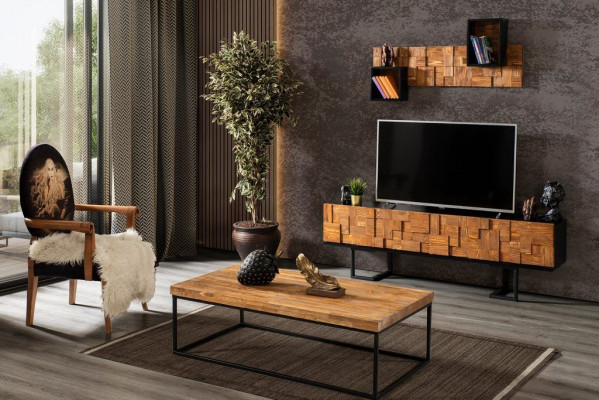Moderne houten commode dressoir tv-standaard kast meubels 180cm