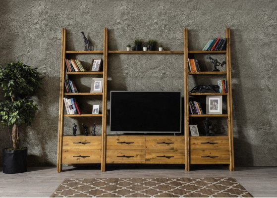 Woonkamer luxe wandmeubel kast meubels tv dressoir hout