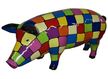 Abstracte varkens sculpturen ontwerp woondecoratie standbeelden figuren figuur decoratie