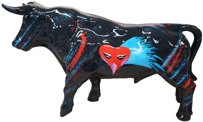 Deco standbeeld Stier Deco standbeeld Sculptuur Abstract Ontwerp Figuur Tuindecoratie