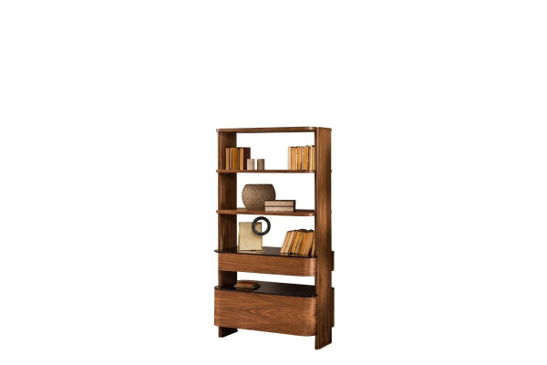 Boekenkast Staande planken Kantoorplank Bruin hout Kantoorboekenplanken Ontwerp