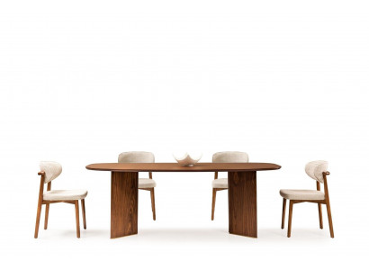 Eetgroep Eethoek Eetkamer Eettafel Stoelen Bruin Set 7-delig Klassiek
