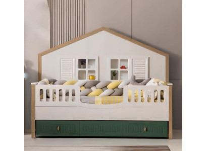 Bedframe kinderbed 200 cm Bed kinderkamer Bedframes Licht hout