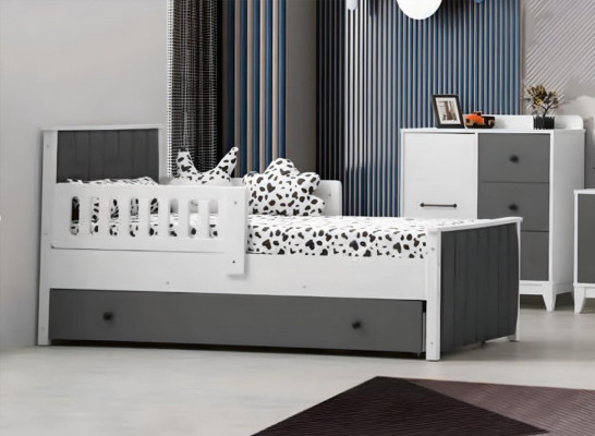 Kinderbed Bed Kinderkamer Kindermeubels Bedframe Wit hout