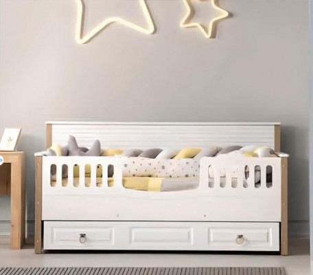 Perfekt kinderbed Bed kindermeubelen Wit set Moderne kinderen nieuw