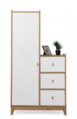 Luxe kledingkast wit houten kast ontwerp voor kinderkamer nieuwheid